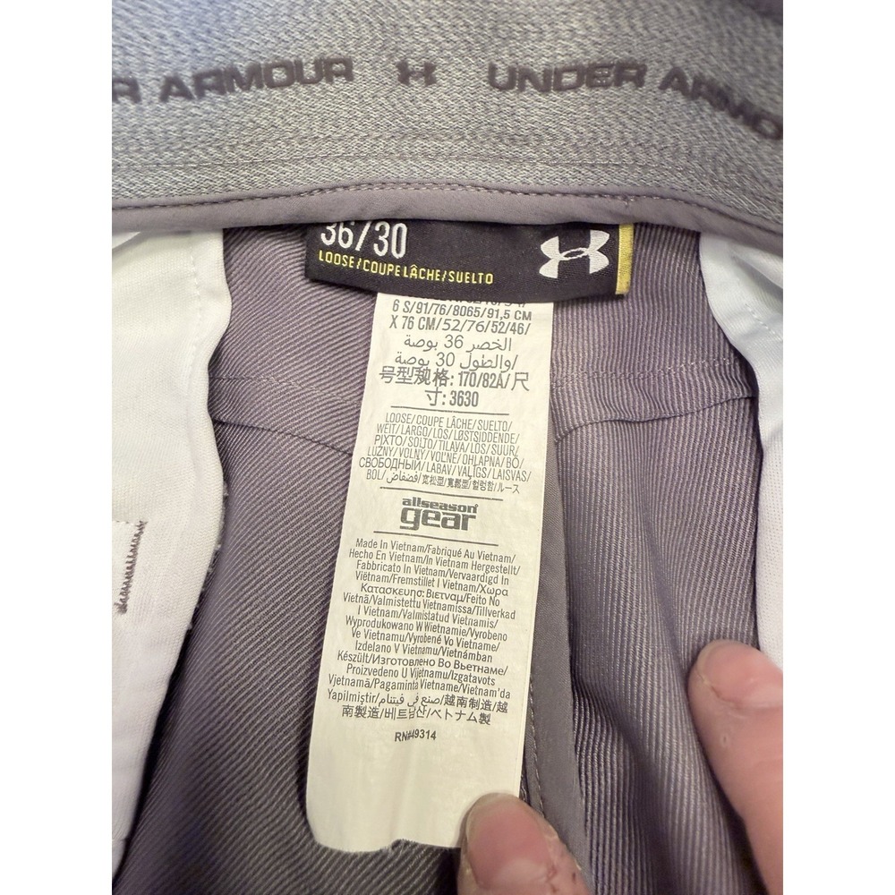 Men's Under Armour All Seasons Gear performance pants Gray 36x30 golf - Picture 4 of 5